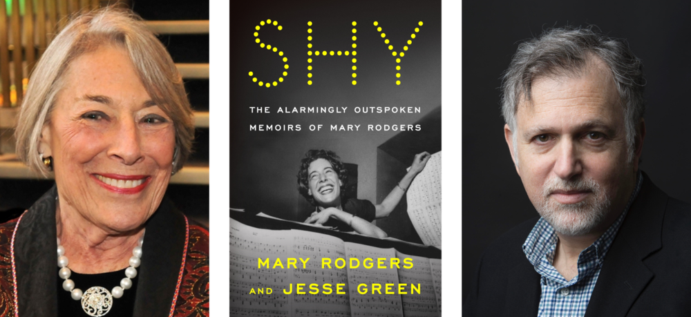 Mary Rodgers, her memoir "Shy", and theater critic Jesse Green.