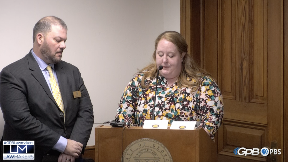 At Wednesday’s joint Senate Health, Human Services, Children, & Families Committee meeting, Aubrey Brannen, from the Department of Family & Children Services, pleaded for Senators' help with the "hoteling" issue around the state.