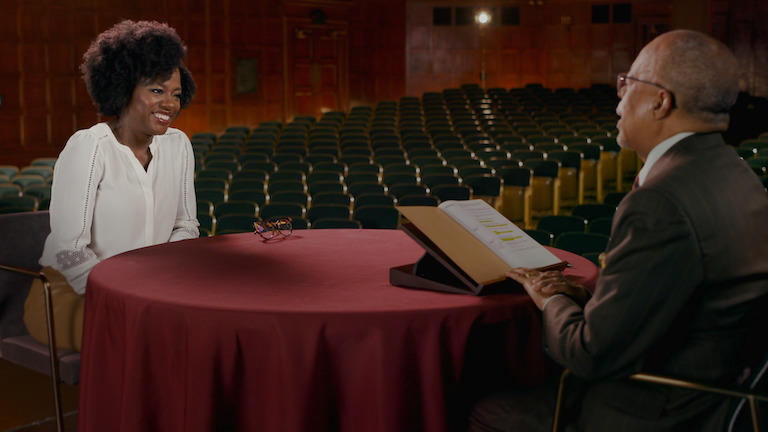 Actress Viola Davis and Henry Louis Gates, Jr.