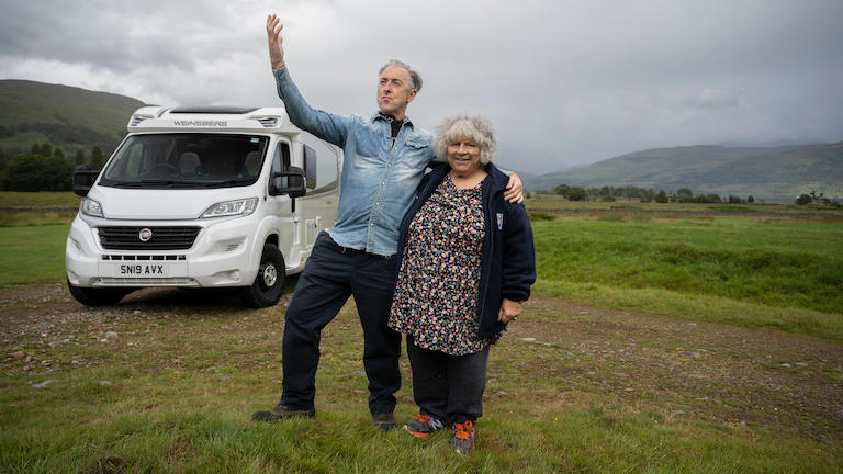 Miriam Margolyes and Alan Cumming 