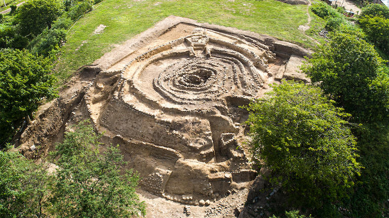 An ancient structure in the Amazon.