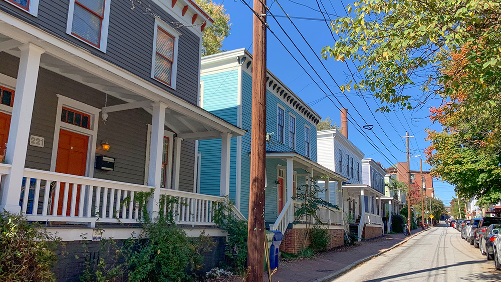 A row of houses in Atlanta