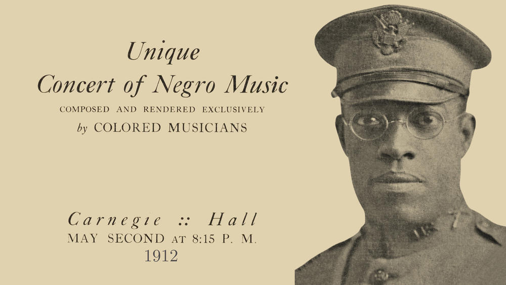 Poster of James Reese Europe from Carnegie Hall Concert