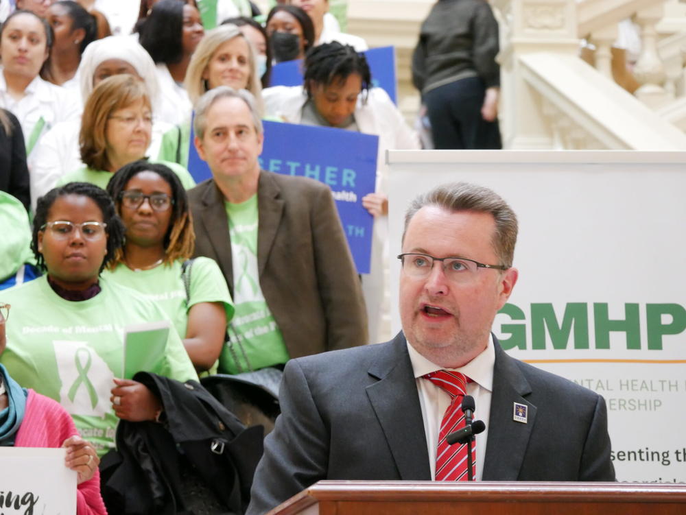 State department of behavioral health Commissioner Kevin Tanner says he is pushing for better pay for health service workers and new incentives to encourage college students to go into the field. Jill Nolin/Georgia Recorder