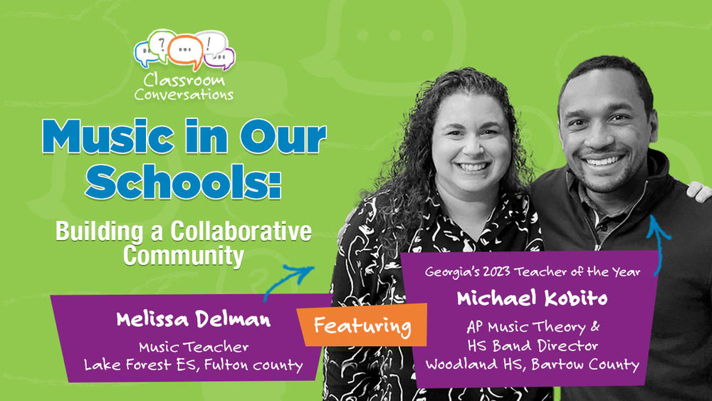 Melissa Delman and Michael Kobito in Classroom Conversations