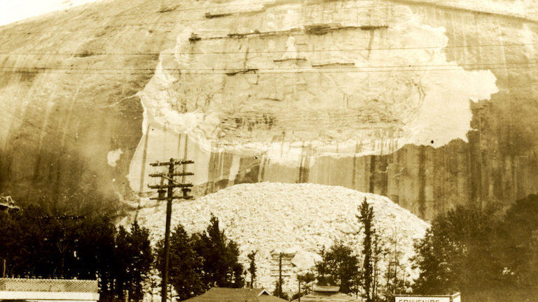 Stone Mountain in early stages.