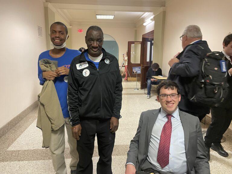 “I’ve been doing advocacy work since the day I was born,” Charlie Miller (far right) said alongside advocates at GCDD Advocacy day at the Capitol on Wednesday March 8, 2023. Aaleah McConnell/Georgia Recorder