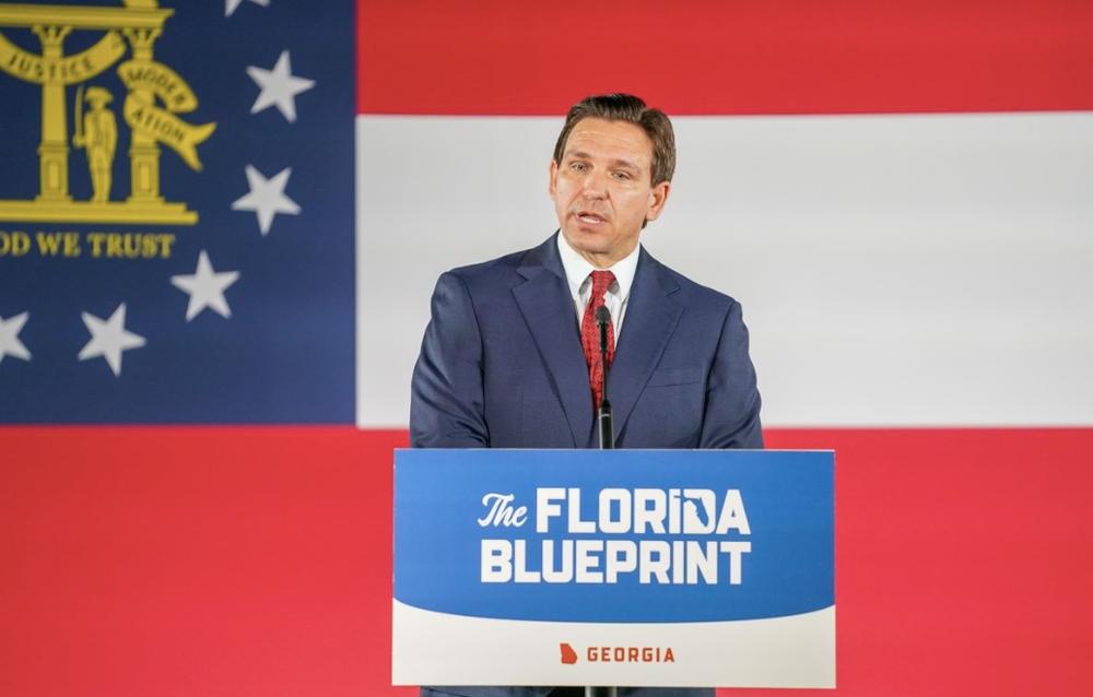Florida Gov. Ron DeSantis spoke to hundreds of supporters in Smyrna, Thursday, March 30, 2023. All photos by Julia Beverly/The Atlanta Voice