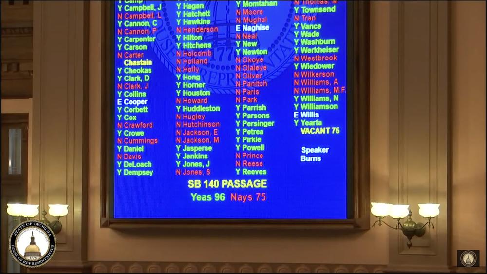 SB 140, a bill restricting access to some health care for transgender children, passed the Georgia House Thursday, March 16.