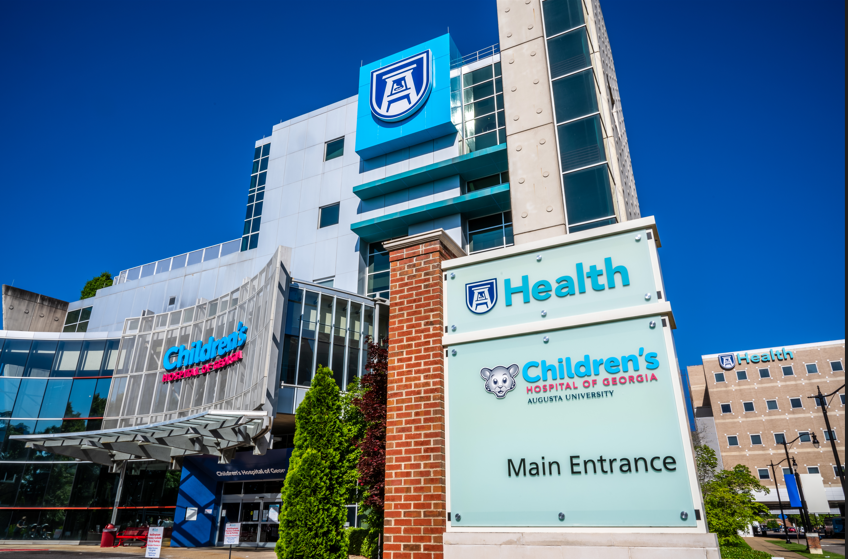 The front of Children's Hospital of Georgia in Augusta