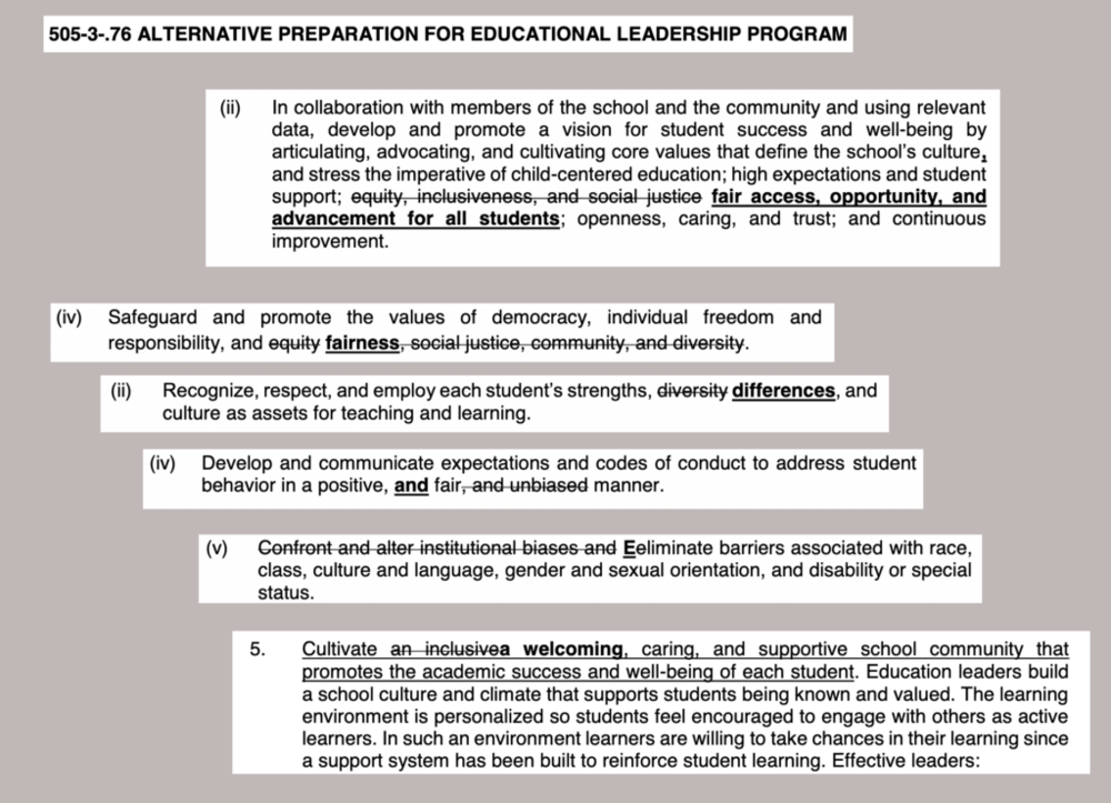 Some proposed changes for Georgia’s Alternative Preparation for Educational Leadership. 