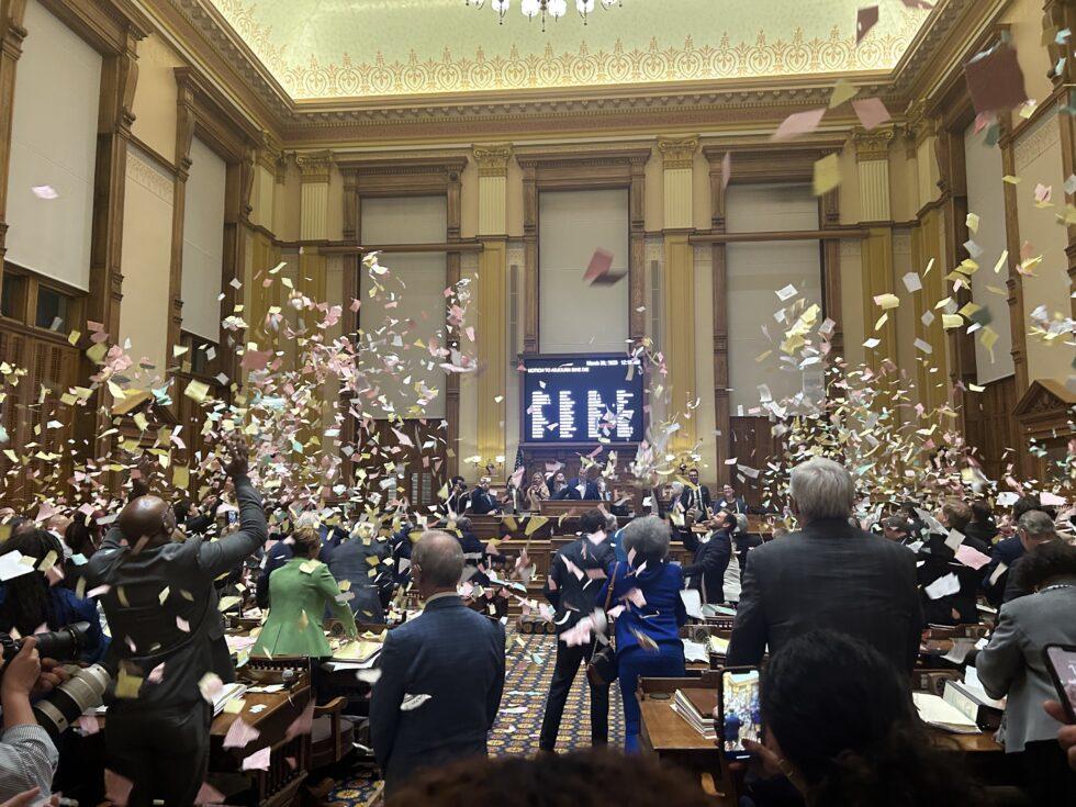 A scene from the Senate at the end of the 2023 General Assembly, which saw lots of talk about affordable housing but little action.