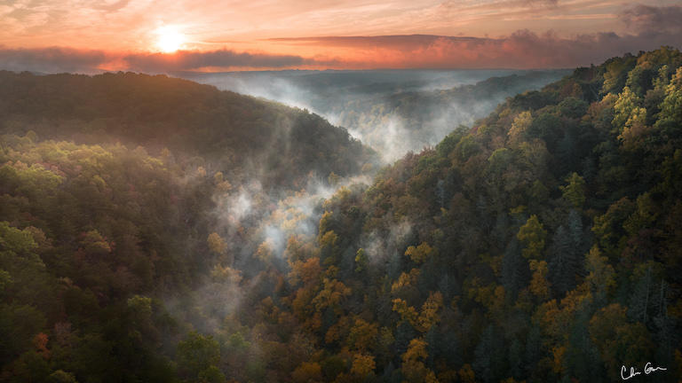 A photo of mountains by Chris Greer.