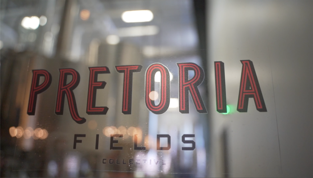 Sign at Pretoria Fields Brewery