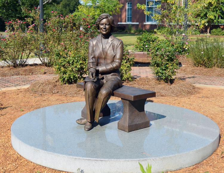 A statue of Rosalynn Carter