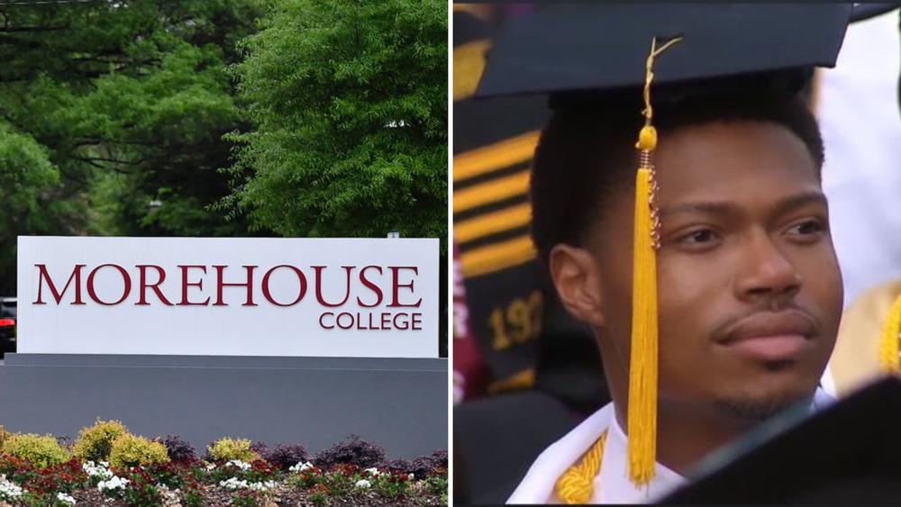 Morehouse college sign, Jalen Brown