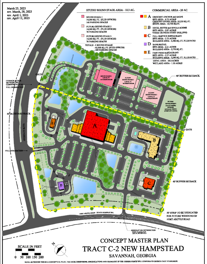 Concept map master plan of KAT-5 Studios from the June 21 property listing of 2442 Fort Argyle Rd.