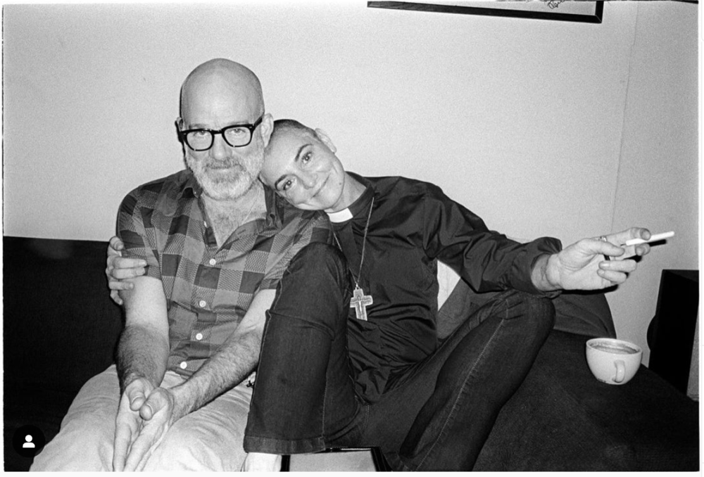 Michael Stipe and Sinead O'Connor are pictured in an undated photo.
