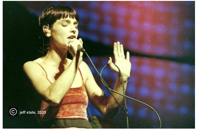 Sinead O'Connor performs at Atlanta's Chastain Park in 1990.