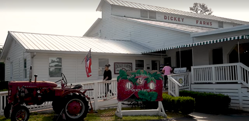 Lee and Robert Dickey with Dickey Farms discuss the 2023 peach crop. Lack of chill hours and a late freeze has caused a substantial loss in the crop. 