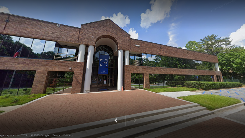 UCB headquarters in Smyrna, Georgia, as seen by Google June 2022.