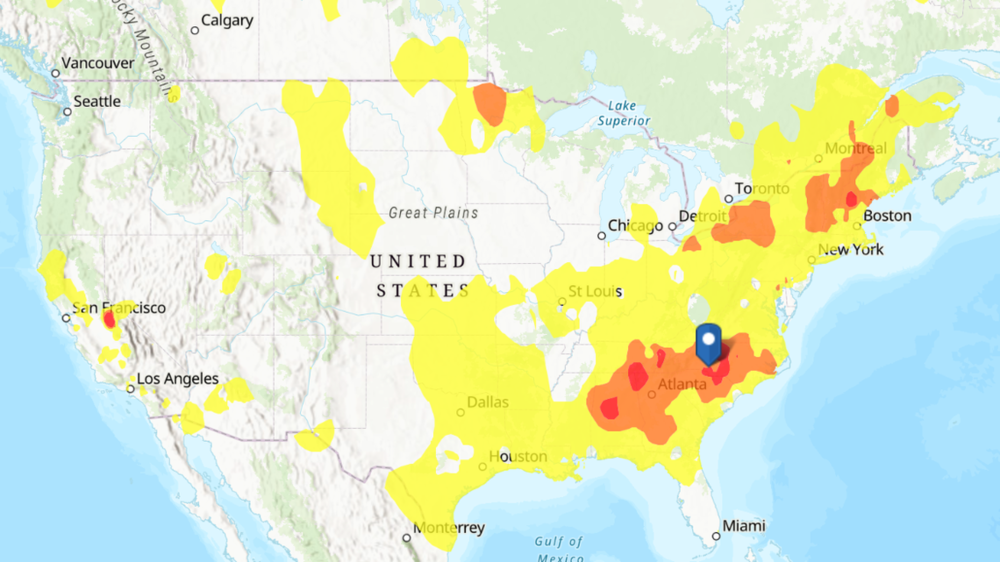 Pockets of Code Red air quality levels peppered the U.S. and lingered above Macon as smoke from Canadian wildfires continued last week.