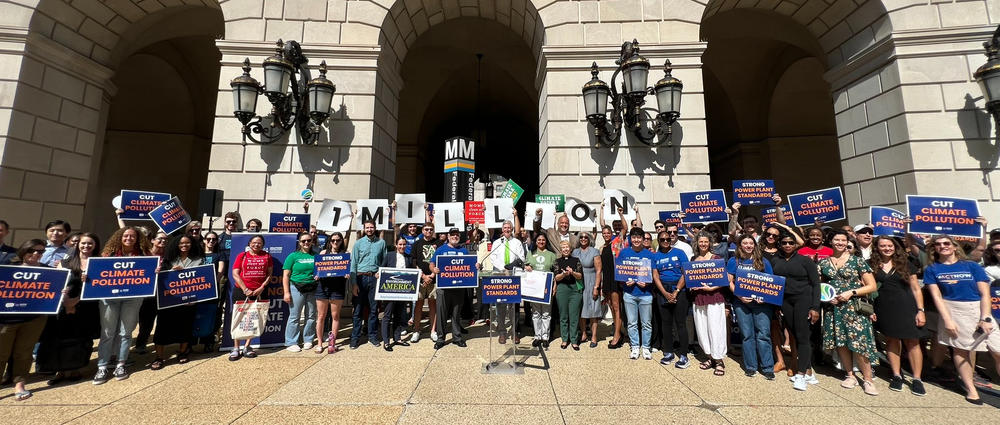 Representatives of Georgia nonprofit environmental groups were among those holding signs on Tuesday proclaiming “Cut Climate Pollution” in front of the Environmental Protection Agency’s headquarters in Washington D.C. The EPA received one million public comments on a rule designed to slash greenhouse gas emissions from fossil-fueled power plants.