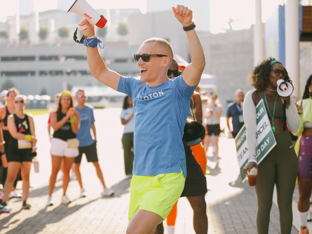 Matt Wilpers attends "Peloton on Tour" in Alpharetta, Ga., in August 2023. 