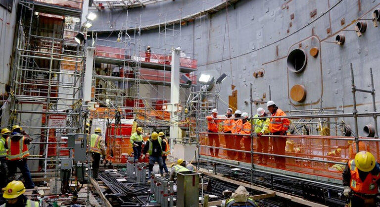 fficials from the Nuclear Regulatory Commission in 2018 toured the construction site of Unit 3 nuclear reactor at Plant Vogtle, located near Augusta. On May 29, Georgia Power announced the reactor was working at full capacity. 