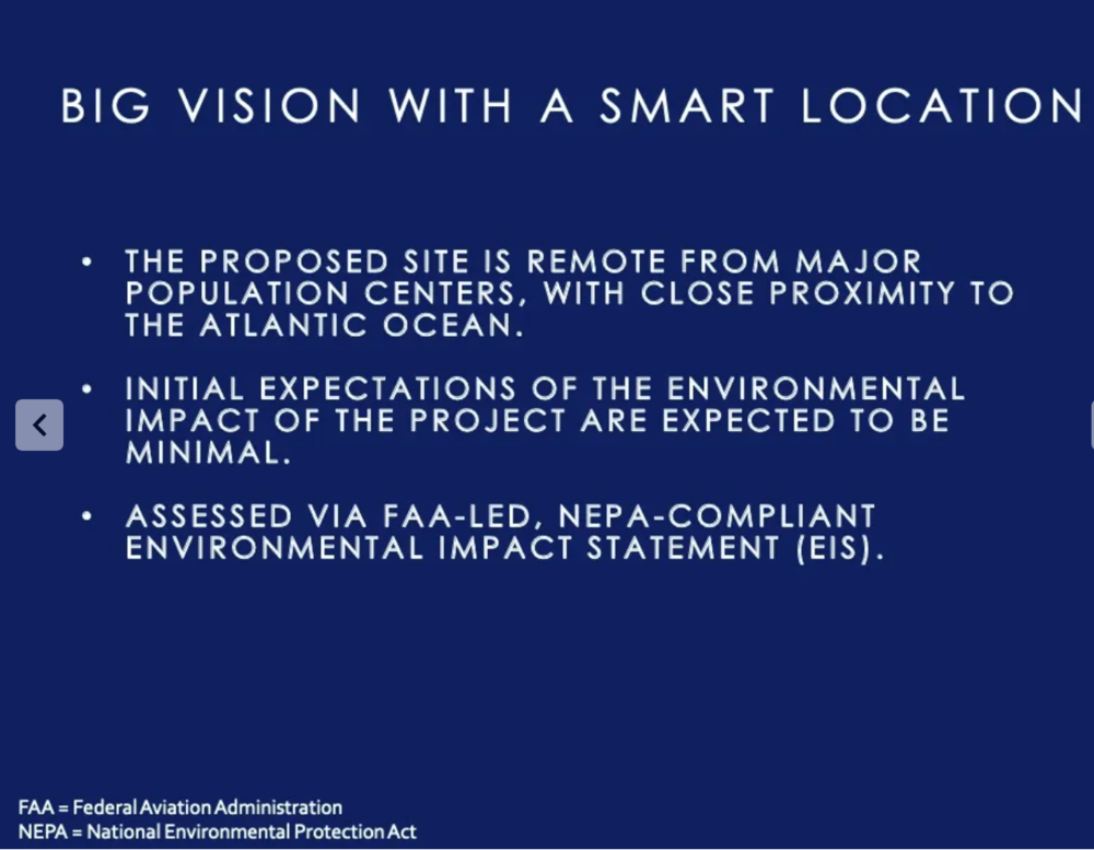 A slide from a Spaceport Camden presentation