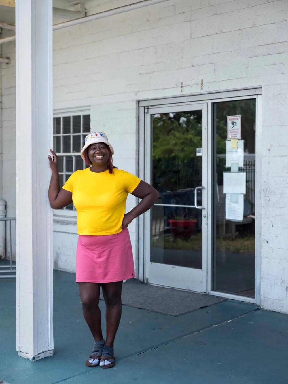 Ebony Carter Bennett, a client of The Well, a ministry to homeless people in Brunswick, Ga.