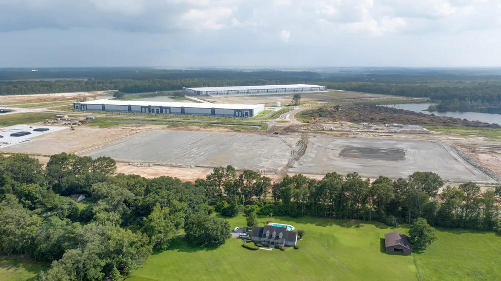 Several new warehouses being constructed off of Veteran Parkway near Buckhalter Rd.