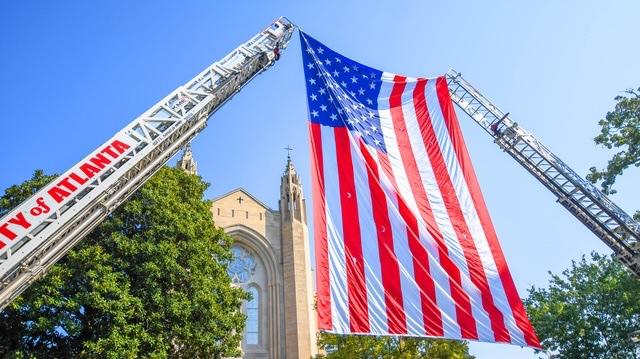 Ceremonies across Georgia Monday remembered the attacks of September 11, 2001. 