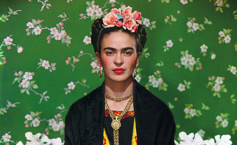 Frida Kahlo on Bench, 1939. From “Becoming Frida Kahlo.”