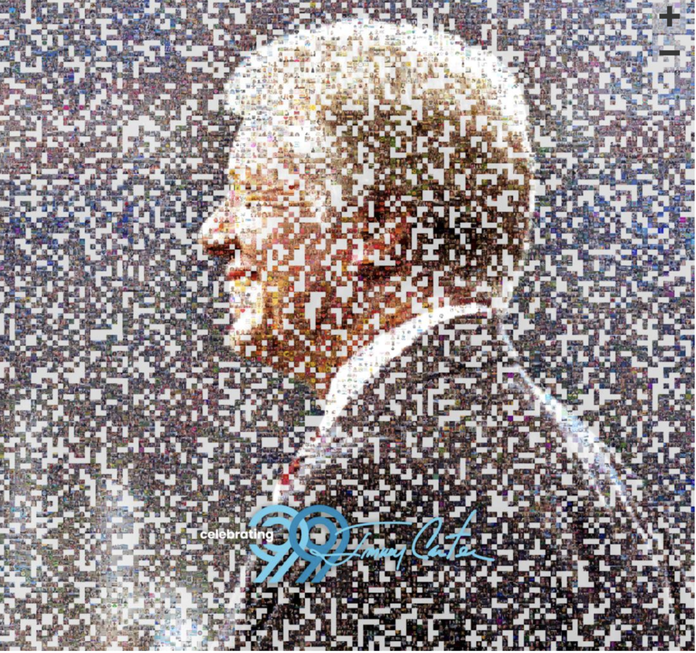 As tribute photos pour in from well-wishers, the images form a mosaic of the former president.