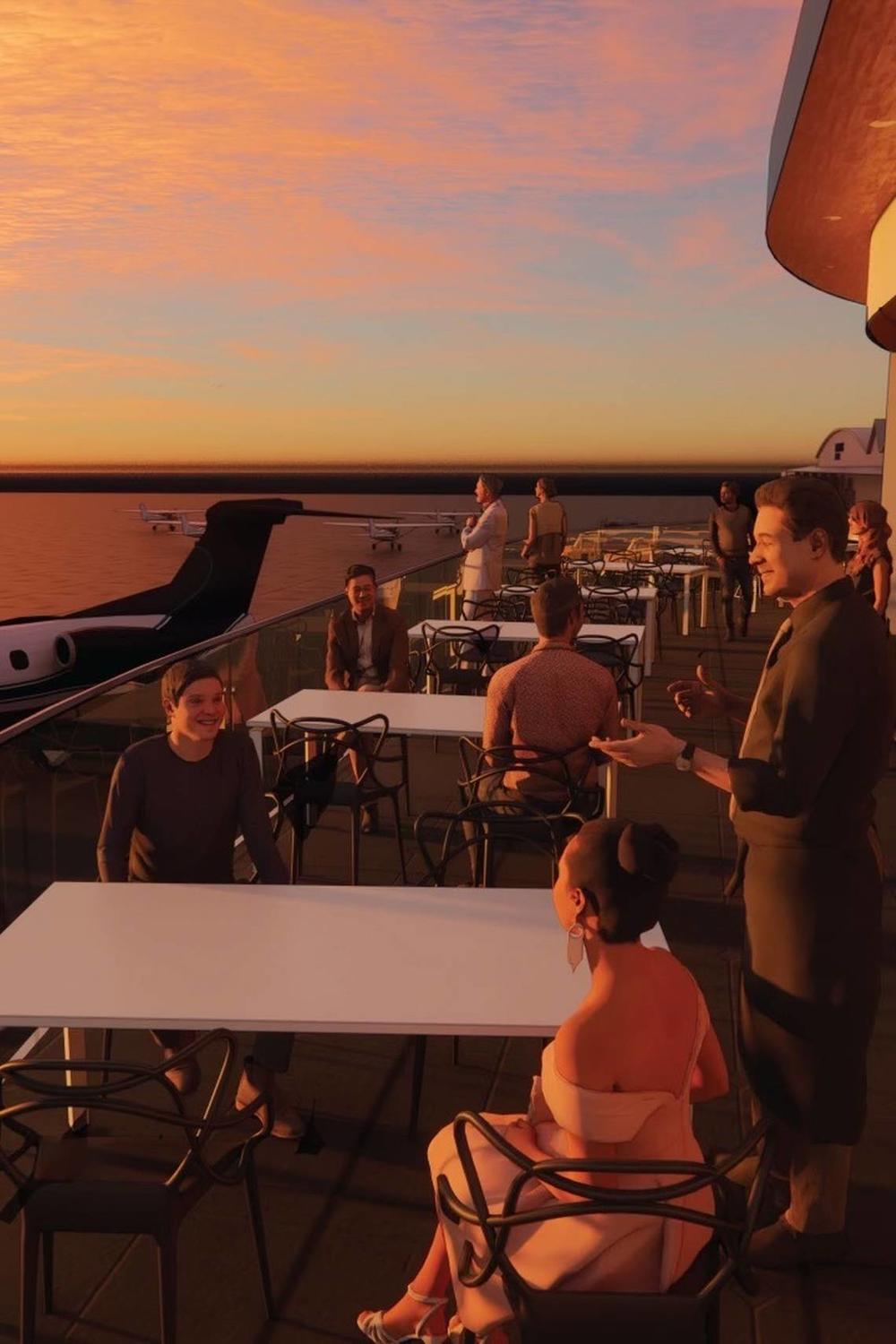 Macon-Bibb County revealed the plans for a new executive terminal at the Middle Georgia Regional Airport that will have a restaurant on the second floor that overlooks the airfield.