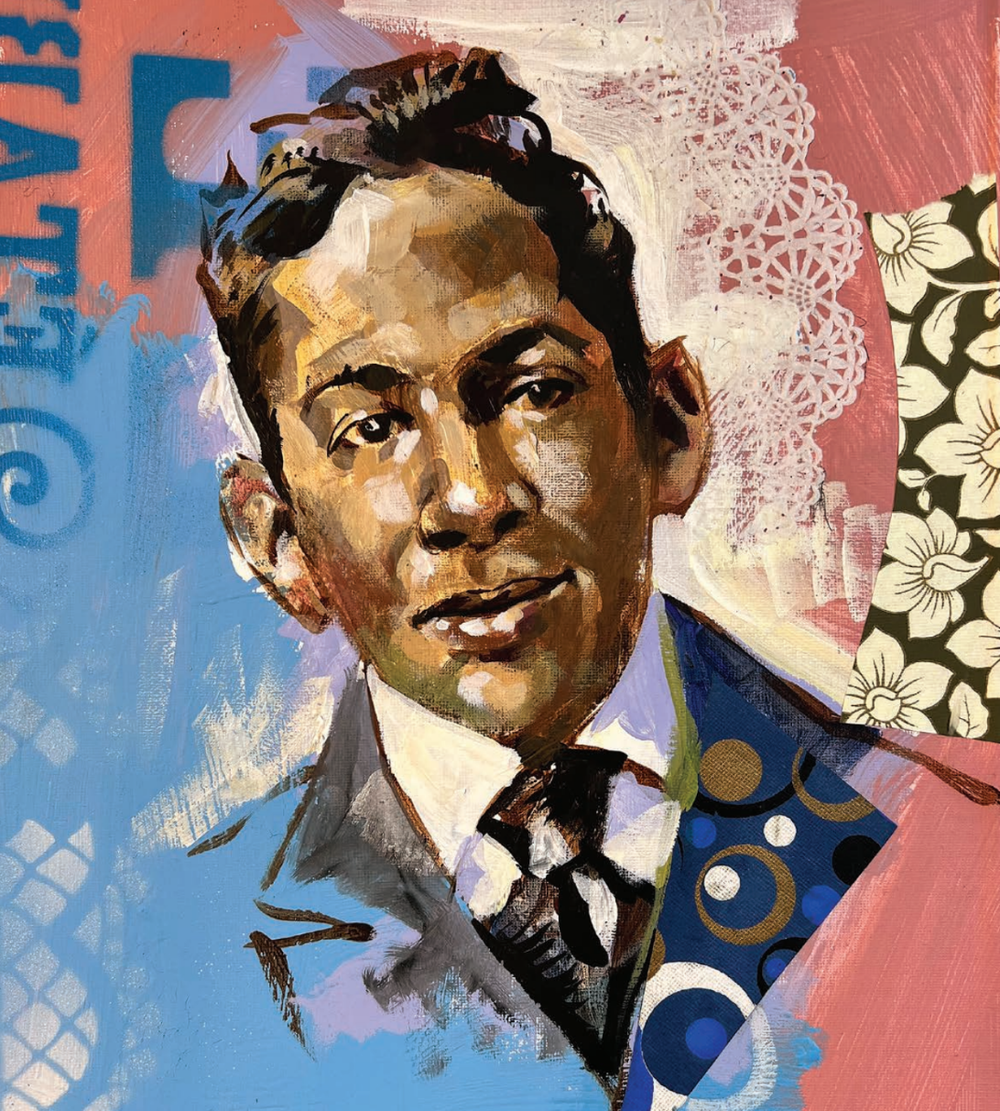 "Young Langston" by Charly Palmer appears as one of many pieces of original art in "The New Brownies' Book".