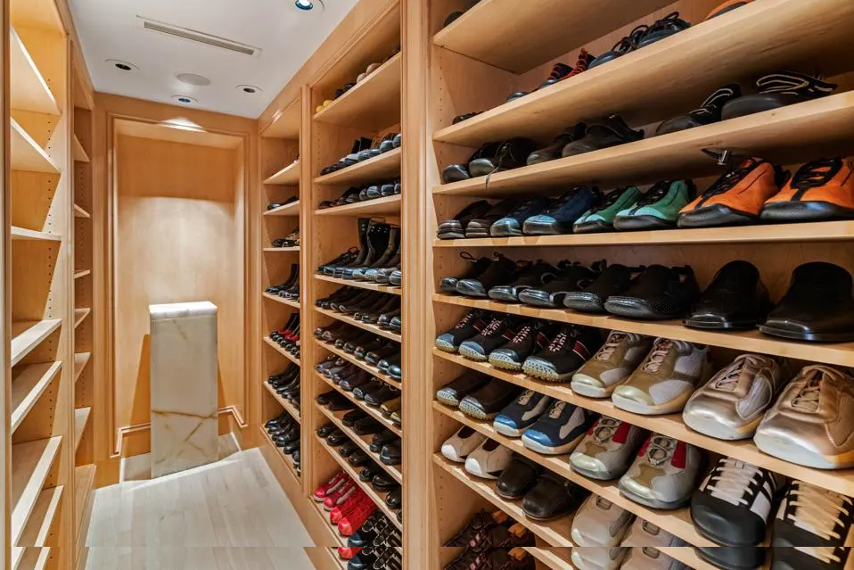 Elton John's shoe closet