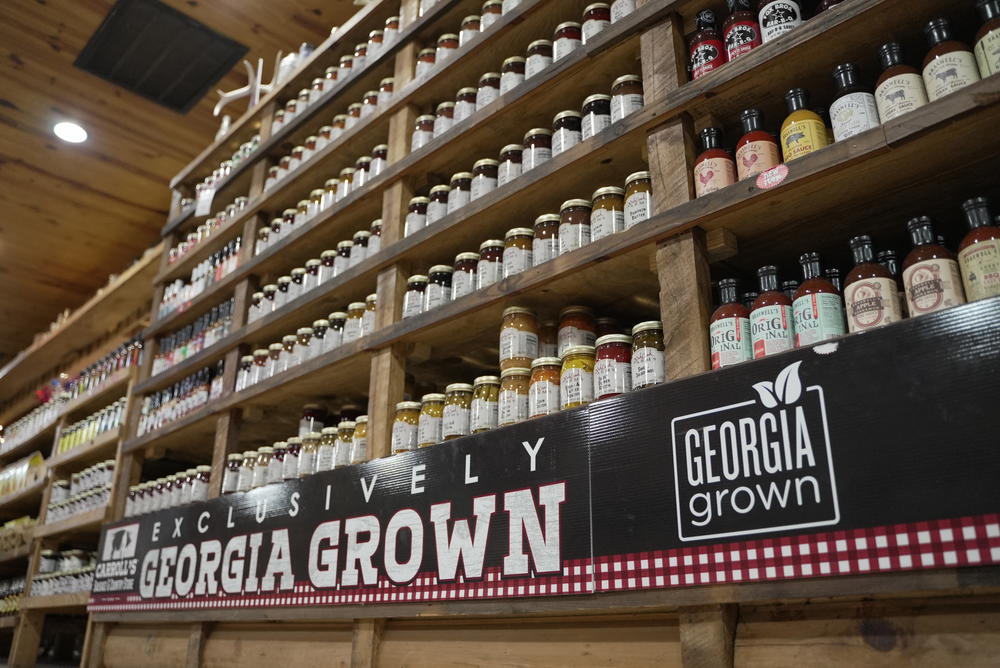 The Georgia Grown section at Carroll's Sausage and Country Store