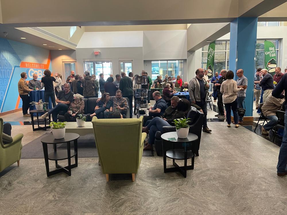 Mingling in GPB atrium