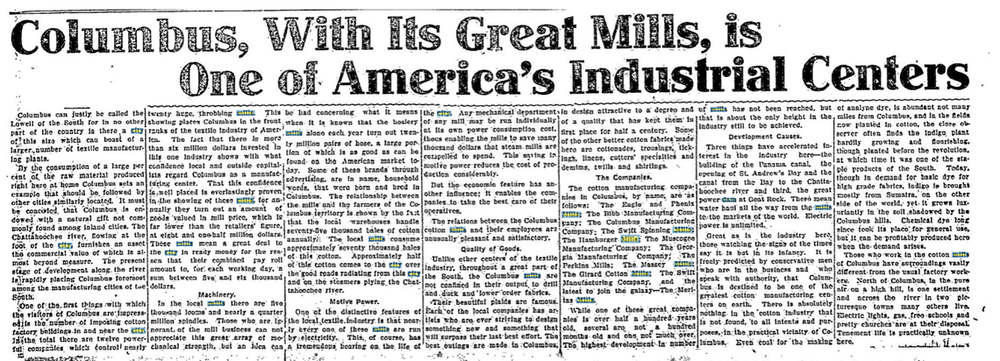  A clipping of the Columbus Daily Enquirer, dated Nov. 30, 1913. 