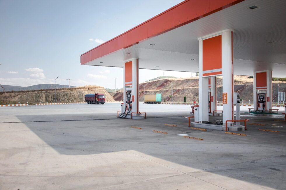gas station