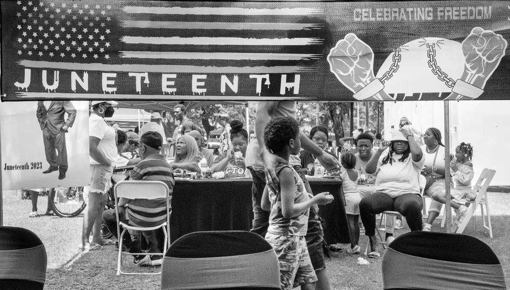 A Juneteenth celebration at the 38th Street park in Savannah. Credit: Justin Taylor/The Current