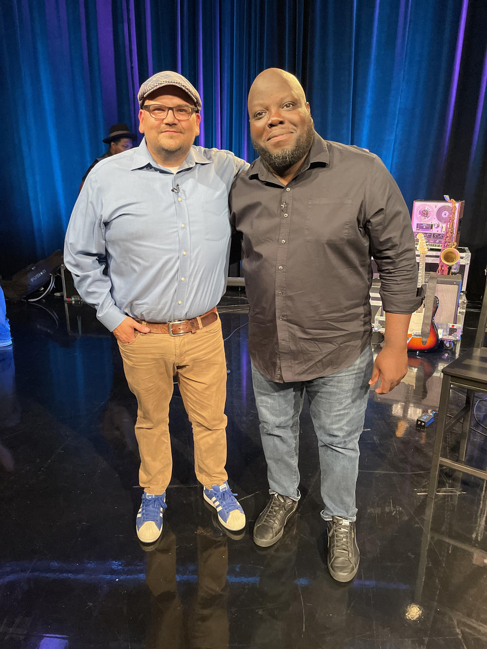 Lloyd Buchanan with Peach Jam Podcast Host Jeremy Powell