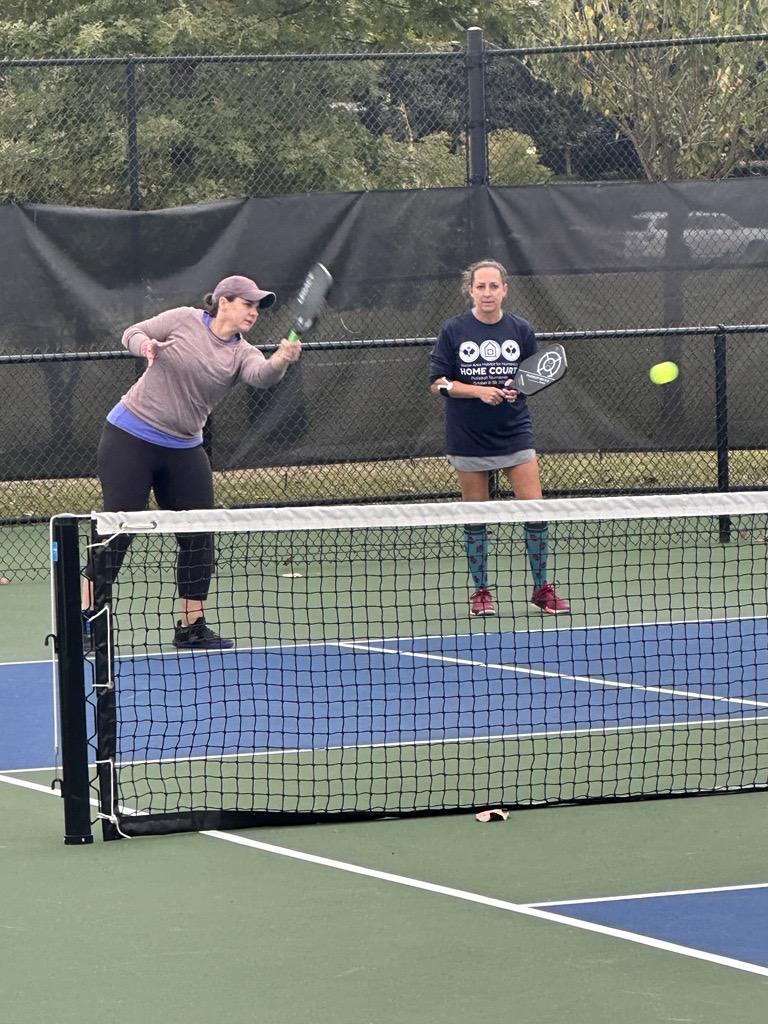 [3:39 PM] Josephine Bennett   Jill Vanderhoek serves the ball during a Monday evening in November at Macon’s Tattnall Park. (Josephine Bennett) 