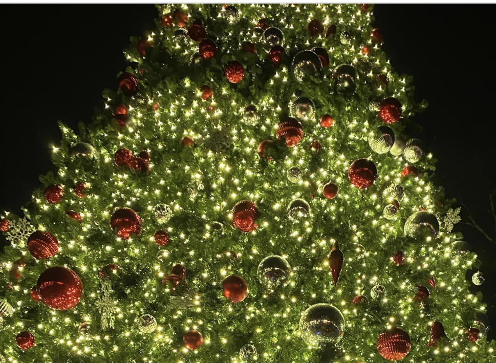The Christmas tree in downtown Roswell, Ga. 