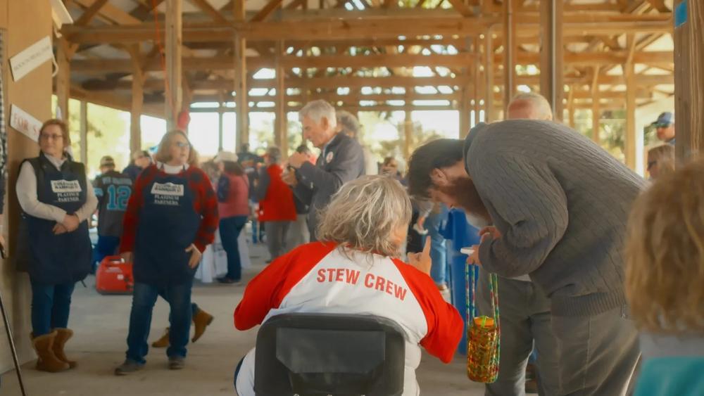Crowds from around the region attended the annual Brunswick stew cook-off. Credit: Justin Taylor/The Current