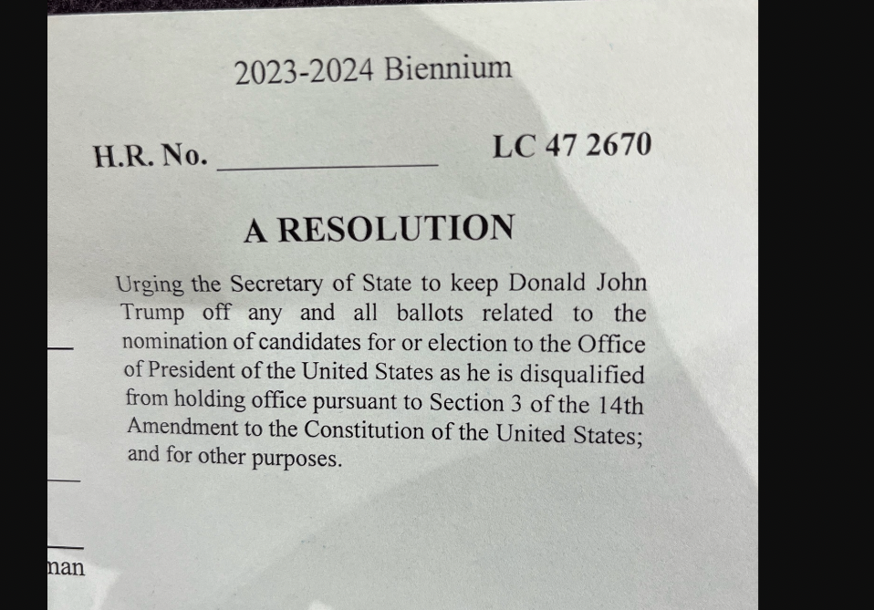 State Rep. Roger Bruce (D-Atlanta) is challenging Trump’s election eligibility under the 14th Amendment’s insurrection clause. He filed the resolution on Jan. 18, 2024.