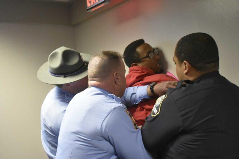 Capitol Police confirmed one person was arrested after a committee meeting was interrupted by shouting.