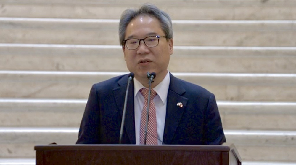 Japanese Consul General Mio Maeda speaks during Japan Day at the Georgia Capitol on Jan. 23, 2024. Gov. Brian Kemp read a proclamation recognizing 50 years of the Japanese Consulate in Atlanta. 